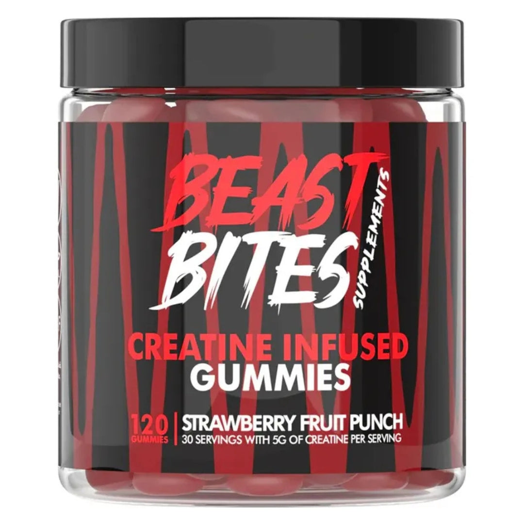 BEAST BITES CREATINE SABOR A FRESA