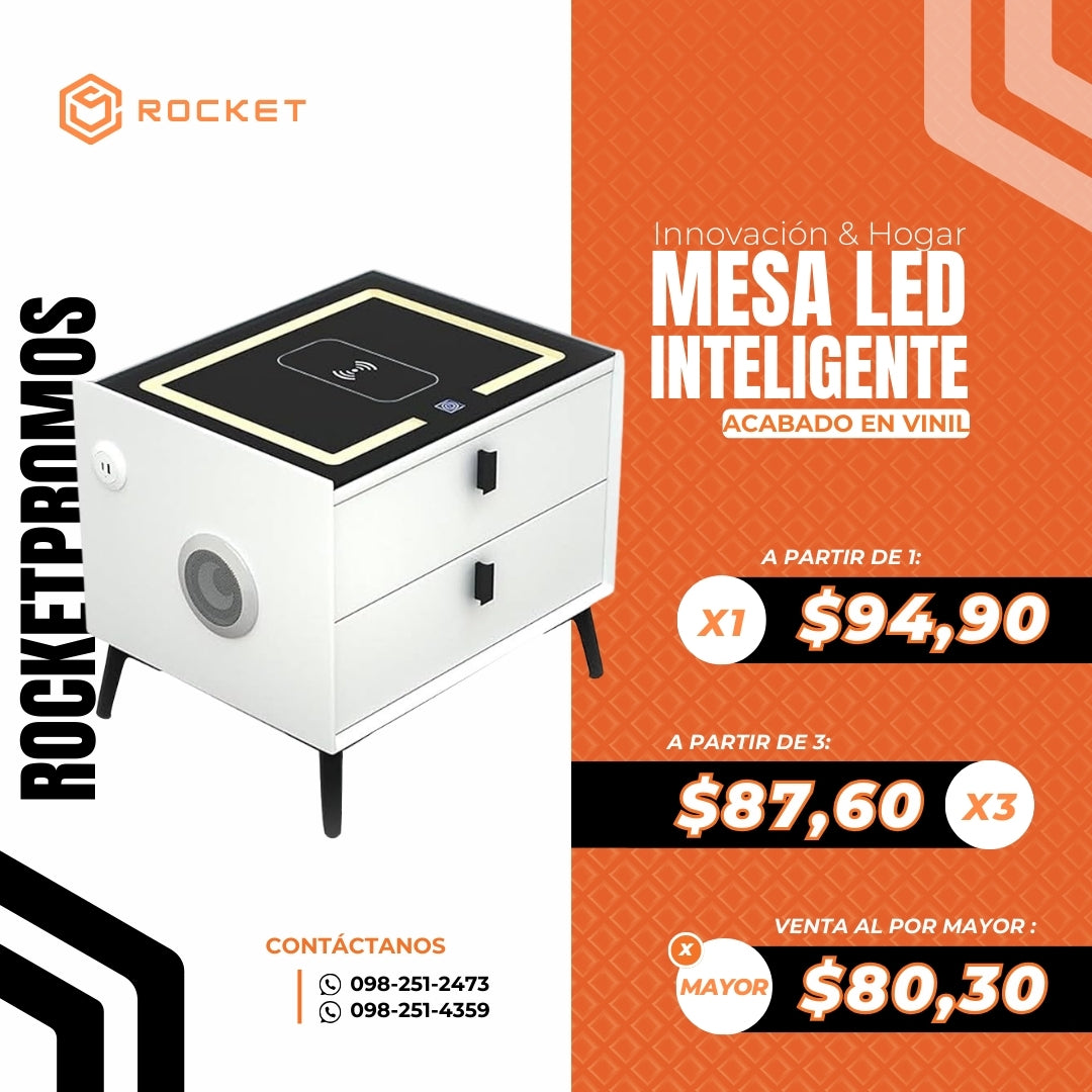 Mesa inteligente led