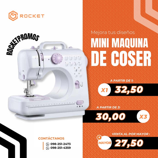 Mini maquina de coser portátil