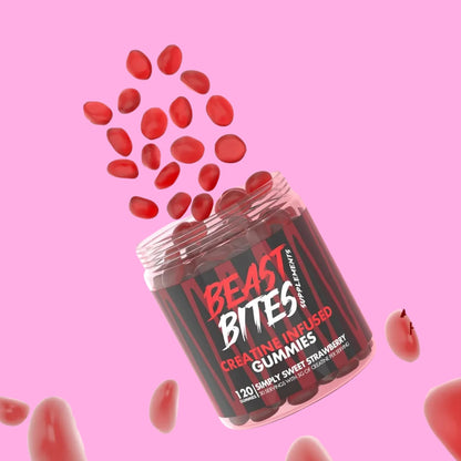BEAST BITES CREATINE SABOR A FRESA