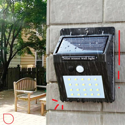 Lampara 20 led solar