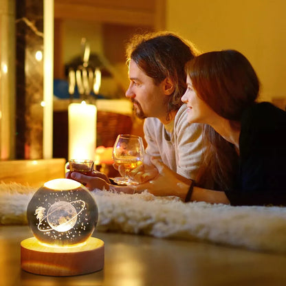 Bola De Cristal Nocturna Led