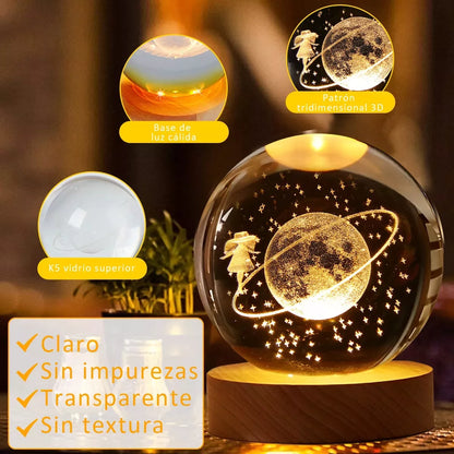 Bola De Cristal Nocturna Led
