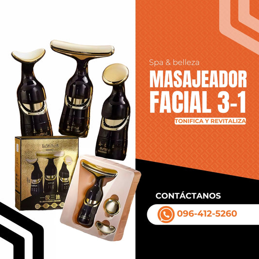 MASAJEADOR FACIAL 3 EN 1