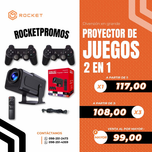 PROYECTOR DE JUEGOS 2 EN 1