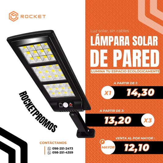 LÁMPARA SOLAR DE PARED