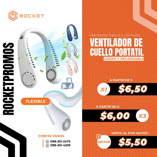 Ventilador de cuello Portátil