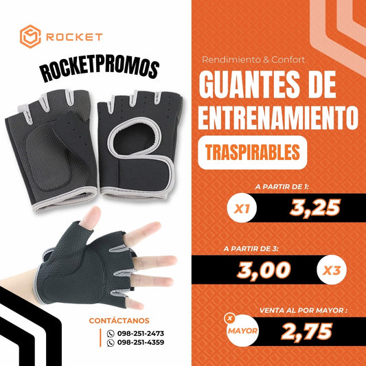 GUANTES DE ENTRENAMIENTO TRASPIRABLES