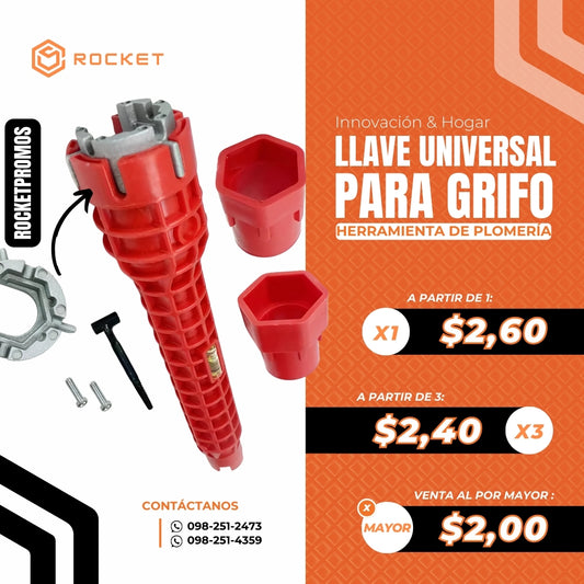 Llave universal para grifos