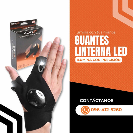 Guantes Linterna LED