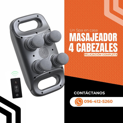 Masajeador 4 cabezales