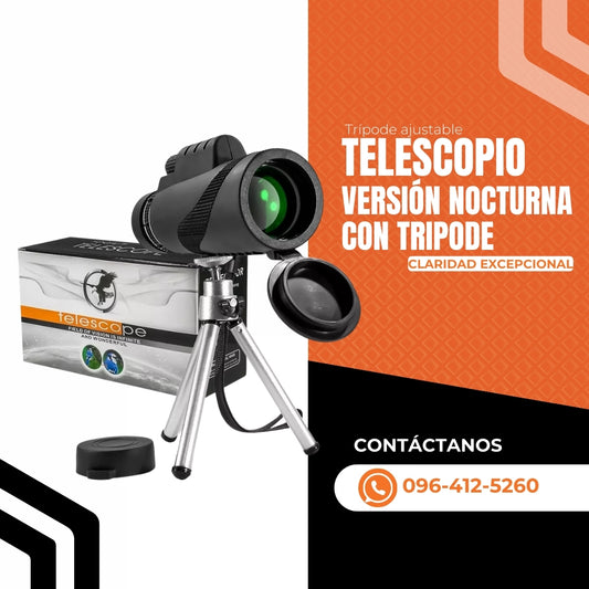 Telescopio versión nocturna con trípode