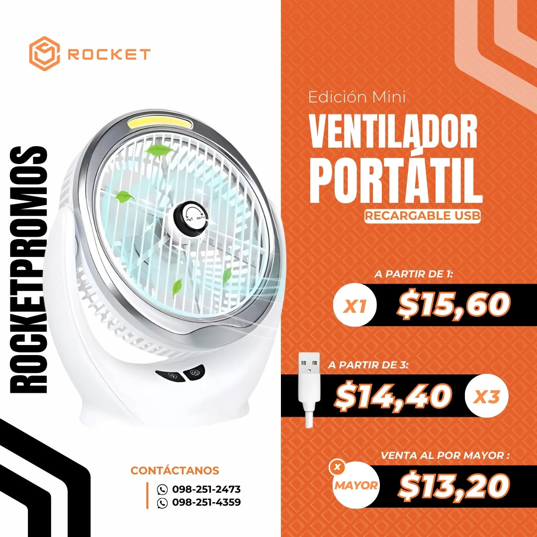 Miniventilador De Escritorio Portátil
