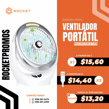 Miniventilador De Escritorio Portátil