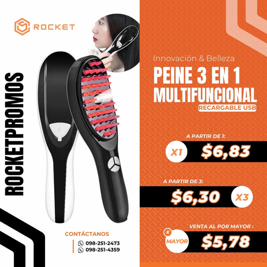 Peine Multifuncional 3 En 1