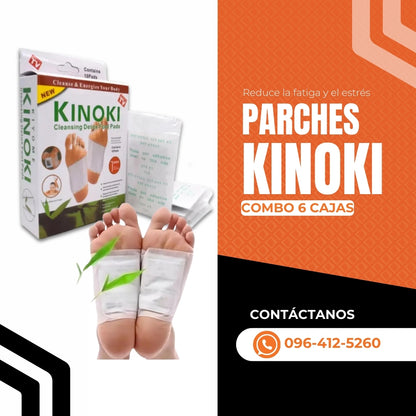 PARCHES KINOKI COMBO 6 CAJAS