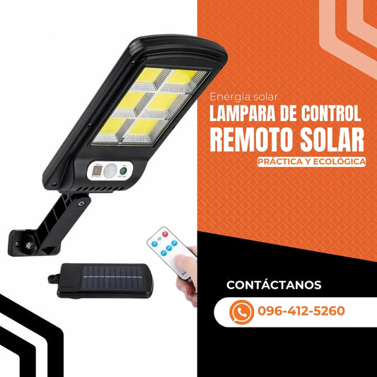 Lampara de control remoto solar