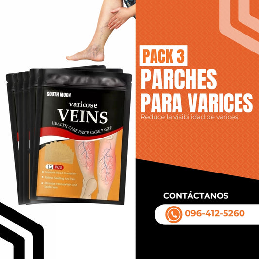 PARCHES PARA VARICES PACK 3