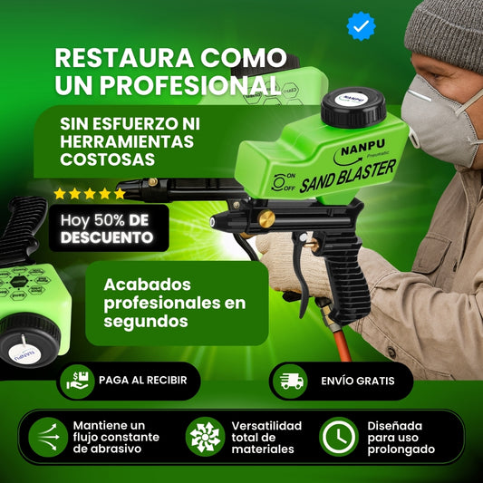 PISTOLA DE CHORRO DE ARENA NEUMÁTICA
